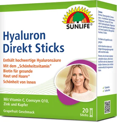 Produktbild von Sunlife Hyaluron Direkt Sticks 20 Sticks 40g