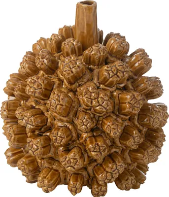 Produktbild von J-Line Vase Saki Keramik Gelb Small