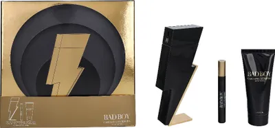 Obrázek produktu pro Dárková sada Carolina Herrera Bad Boy 100ml/sprchový gel 100ml/mini sprej 10ml
