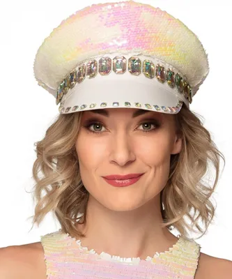 Produktbild von Boland 633021, Fancy dress cap, Erwachsener, Uni, Polyethylenterephthalat, Polyester, Acryl, Polyvinylchlorid (PVC), Weiß, 167 g