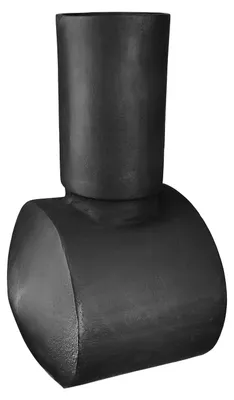 Productafbeelding van Gilde Vase, Train, Aluminium, anthrazitfarben, VE 1 Höhe: 30.00 cm Breite: 21.00 cm Tiefe: 16.00cm 69329