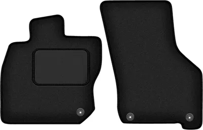 Immagine prodotto di Wielganizator tappetini auto velours anteriori adatto per Skoda Octavia IV E-Tec (2020-, berlina, station wagon, liftback) neri, set 2 pz, con fissaggi