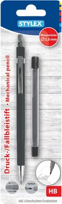 Produktbild von Stylex Druckbleistift 2,0mm inkl. 6 Ersatzminen