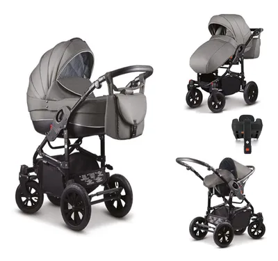 Produktbild von Kinderwagen-Set Craft 5 in 1 inkl. Sportsitz, Autositz, Iso Base und Zubehör - 17 Teile - in 18 Farben