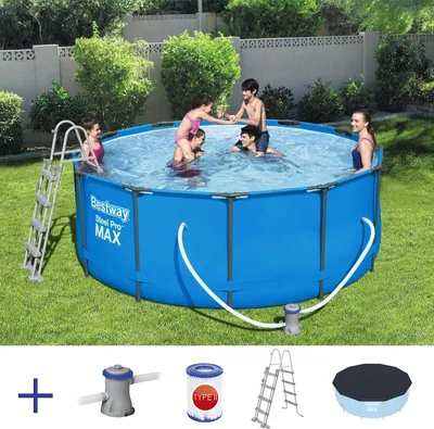 Obrázok produktu pre Bestway Steel Pro Max 56420, 10250 L, Rámový bazén, Šedá, 42,6 kg