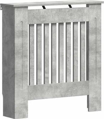 Produktbild von Heizkörperabdeckung Beton Grau 78 x 19 x 81,5 cm Holzwerkstoff
