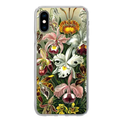 Produktbild von MuchoWow® Handyhülle Schutzhülle Hülle für iPhone X Orchidee - Haeckel - Kunst Silikon Softcase Handy Hülle - Handyhülle