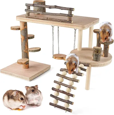 Produktbild von Hamstertunnel, natürliches Apfelholz, für Zwerghamster und Ratten, DIY Spielzeug