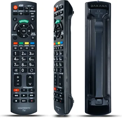 Produktbild von Dakana Fernbedienung für Panasonic N2QAYB000752 Fernseher vorkonfiguriert und sofort einsatzbereit inkl. Viera Tools Taste