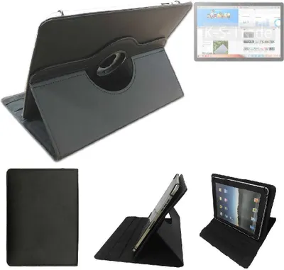 Produktbild von High quality kompatibel mit Blackview Tab 13 Schutz Hülle 360° Tablet Case Schutzhülle Flip Cover  schwarz. Tablet Hülle drehbar Standfunktion