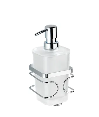 Produktbild von WENKO Seifen Spender 285 ml Dosierer Flüssig nachfüllbar Bad WC Premium Silber