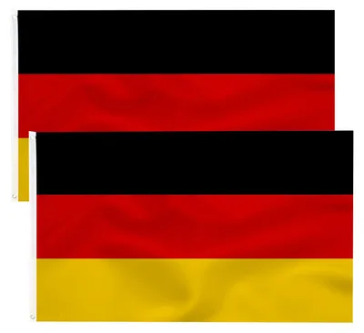 Produktbild von 2 Stück Flaggen Deutschland, 90 x 150 cm - Polyester mit Messingösen