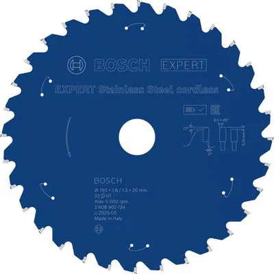 Produktbild von EXPERT Stainless Steel Kreissägeblatt, 150x20 mm, Z32