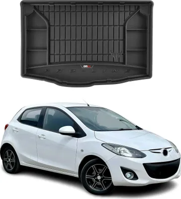 Produktbild von OMAC Gummi Kofferraumwanne für Mazda 2 2014-2025 TPE Laderaumwanne Schwarz