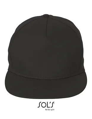 Produktbild von SOLs 01661 | Sonic Cap / Flacher Schirm - Farbe: Black - Größe: One Size