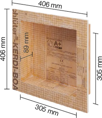 Produktbild von Schlüter® KERDI BOARD N Wandnische 305 x 305 x 89 (KB12N305305A)