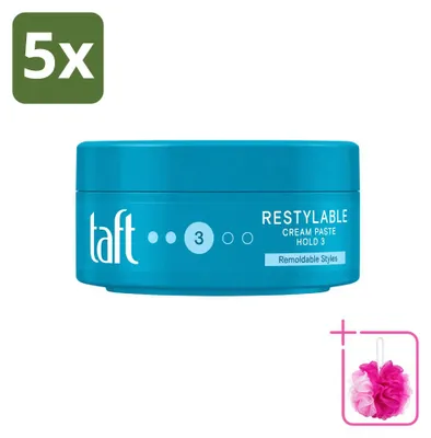Immagine prodotto di 5 confezioni di Taft Styling Paste Herstylebaar - Tenuta flessibile - 150 ml - Confezione risparmio - 5 pezzi