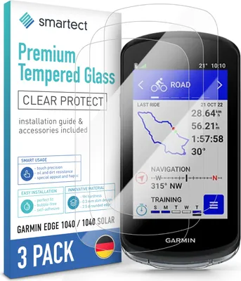 Produktbild von 3x Schutzglas Panzerfolie für Garmin Edge 1040/1040 Solar Displayschutz Hartglas