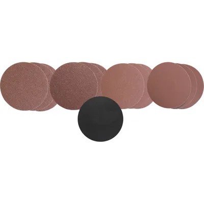 Produktbild von GÜDE Schleifpapier Set 13 Stk 150mm Schleifscheiben Tellerschleifer Klettadapter
