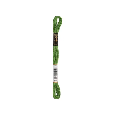 Image de Anchor Sticktwist 4635000-00257, fil à broderie vert clair, 100 % coton