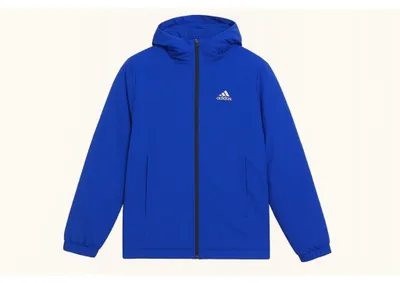 Produktbild von Adidas Herren Isolierte Winterjacke GT6555 Blau mit praktischen Taschen und Reißverschluss