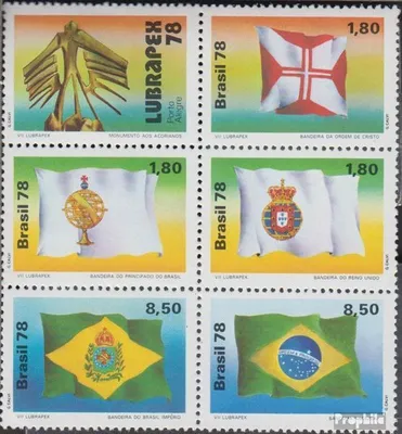 Produktbild von Briefmarken Brasilien 1978 Mi 1671-1675 Sechserblock (kompl.Ausg.) postfrisch Briefmarkenausstellung
