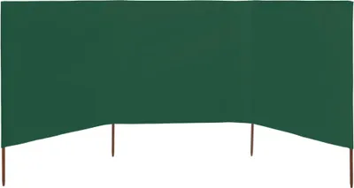 Produktbild von vidaXL 3-teiliges Windschutzgewebe 400 x 120 cm Grün