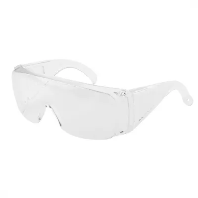 Produktbild von Grupa Topex Klare Schutzbrille 'K2' Monolent aus Polycarbonat, kratzfest, sehr leicht, kann mit Brillen überlagert werden. und ideal für Besucher in Einrichtungen.