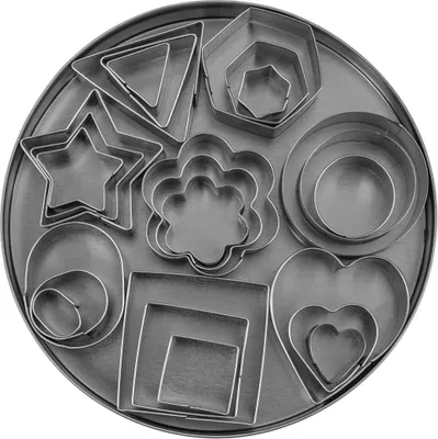 Immagine prodotto di Tagliabiscotti Krumble - Tagliabiscotti - Tagliabiscotti - Set di 24 pezzi - Metallo - Argento