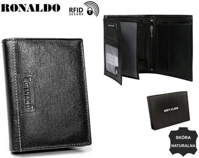 Obrázek produktu pro Ronaldo Pánská kožená peněženka se zabezpečením RFID Raseborg černá univerzální