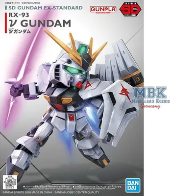 Produktbild von BANDAI BAN5060928 SD RX-93 Nu Gundam 8 cm