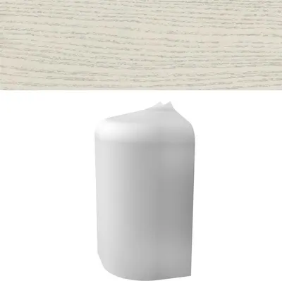 Produktbild von HZ Sockelleiste SLF 2000 Aussenecke 80-100° (nur mit Schelle 2152) Esche weiß 20402