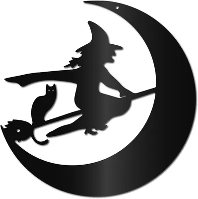 Produktbild von Wanddekoration Mond – Metallwandpaneel – Lasergraviertes Silhouette – Schwarz – Für den Innenbereich