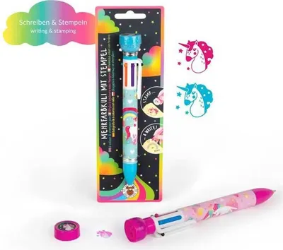 Produktbild von Trendhaus DREAMLAND Mehrfarbkuli 6farbig mit Stempel 2fach sortiert
