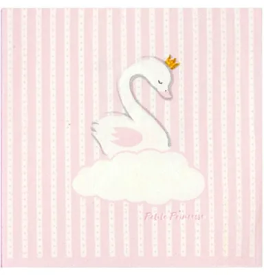 Produktbild von 20 Papierservietten Schwan Kleine Prinzessin rosa 33 x 33 cm - Einheitsgröße