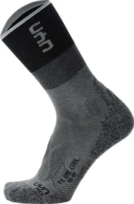 Produktbild von UYN Damen Trekking Socken - Trekking One Cool Socks, Wandersocken, Logo Schwarz/Grau 39-40