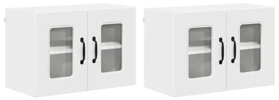 Productafbeelding van vidaXL Vaatwasserfront Kalmar, 2 stuks, wit, houtvezel
