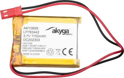 Immagine prodotto di Batteria Li-Po LP783442 Akyga AKY0659 3,7V / 1150mAh PCM JST connettore a 2 pin 150mm