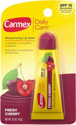 Zdjęcie produktu dla CARMEX | Balsam do Ust, Pielęgnacja Zapewniająca Komfort, Ochrona przed Mrozem, Szminka Ochronna | Wiśnia - 10g