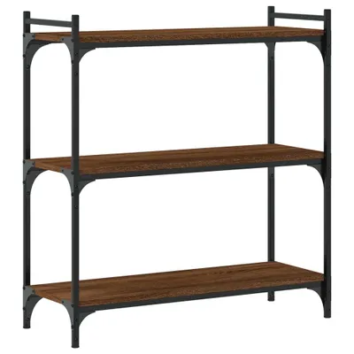 Zdjęcie produktu dla vidaXL Regał 3 półki brązowy dąb 80x30x86cm materiał drewnopochodny