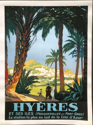 Produktbild von Hyères und seine Inseln - Porquerolles / Roger BRODERS - 30x40 cm, Plakat