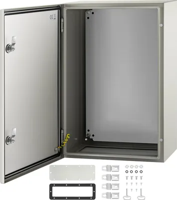 Zdjęcie produktu dla Skrzynka elektryczna rozdzielnia obudowa metalowa 60x40x25 cm IP66
