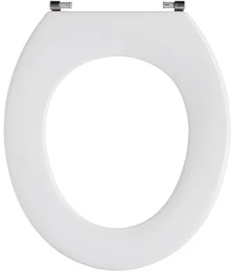 Produktbild von Pressalit 53011-BA1999, Runde, Weicher Toilettensitz, Weiß, Duroplast, 370 mm, 415 mm