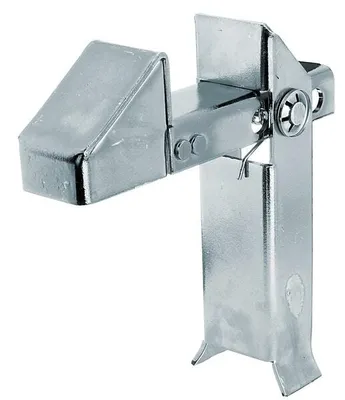 Image de Alberts 137502 Arrêt de porte, à bétonner, avec ressort, électro-galvanisé bleu, hauteur 200 mm