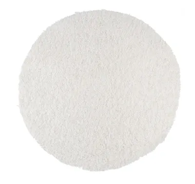 Produktbild von PANA® Flauschige Hochflor Badematten - in versch. Größen, Formen & Farben, Größe:70cm rund, Farben:Weiss