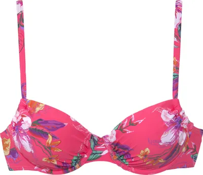 Produktbild von LASCANA Bügel-Bikini-Top Malia rot bedruckt Größe 40 Cup D