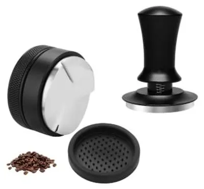 Kaffeetamper & Distributor Set 58 mm, Edelstahl, höhenverstellbar