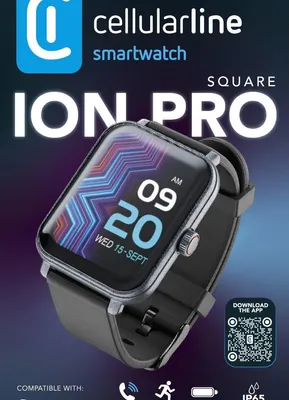 Image de CELLULARLINE Cellularline ION PRO Square Bluetooth® smartwatch avec application