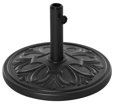 Produktbild von Sonnenschirmständer 13 kg, Schirmständer 35/38/48 mm Garten Balkon Antik Schwarz