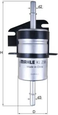 Produktbild von Kraftstofffilter MAHLE KL 238 für FIAT 500 C (312) Leitungsfilter
